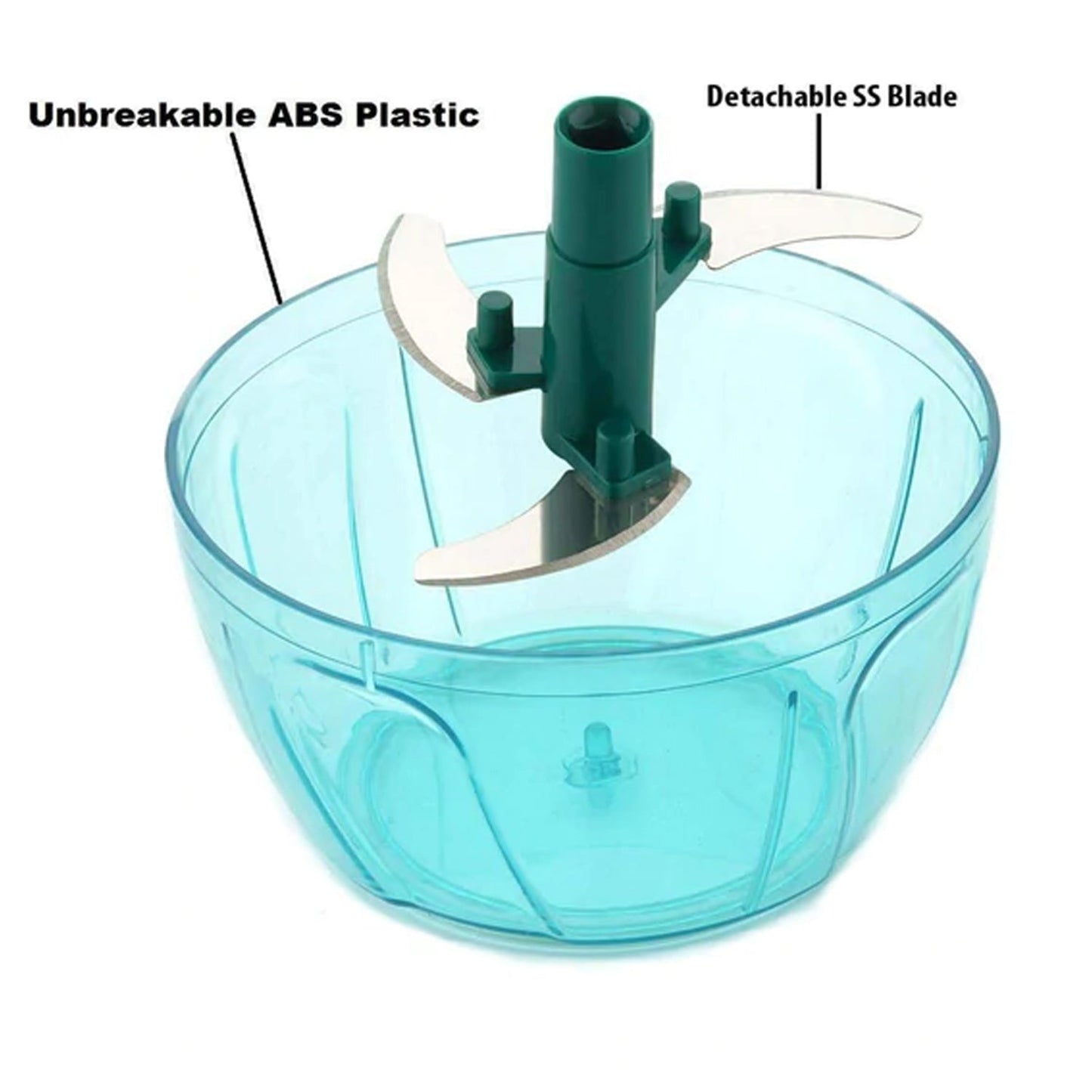 Handy Mini Plastic Vegetable Chopper with 3 Blades
