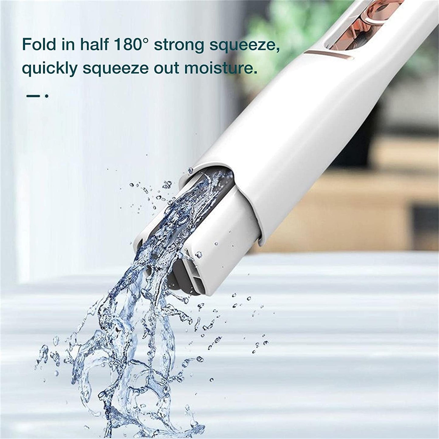 Portable Self-squeeze Short Mop
